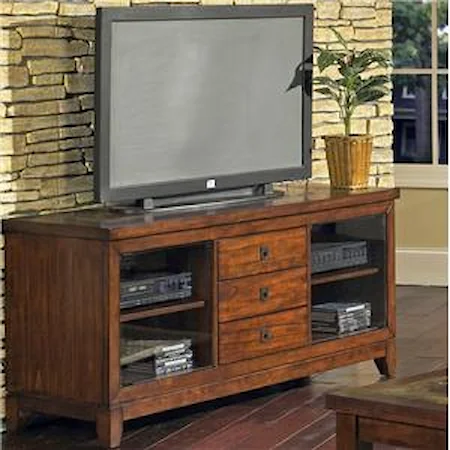 3-Drawer 2-Shelf Transitional TV Stand